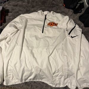 Nike White OSU Quarter-Zip Jacket